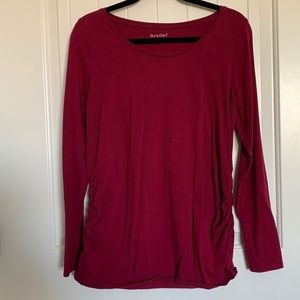 Long sleeved maternity shirt